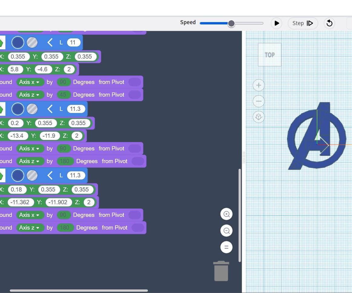 Avengers 3D Logo With Codeblocks