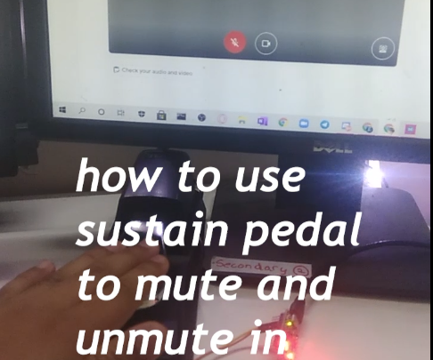 Sustain Pedal Mute Un Mute for Google Meet 