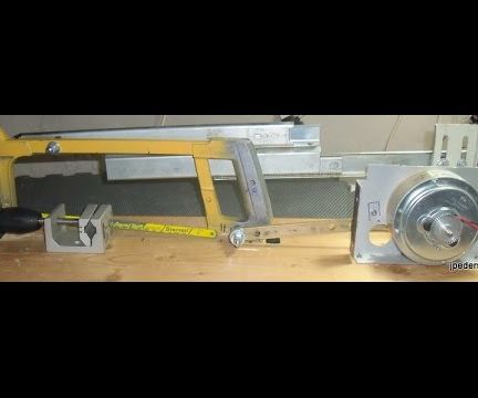Home Made Powered Hacksaw Now With Start /Stop and Auto Shut Off Control