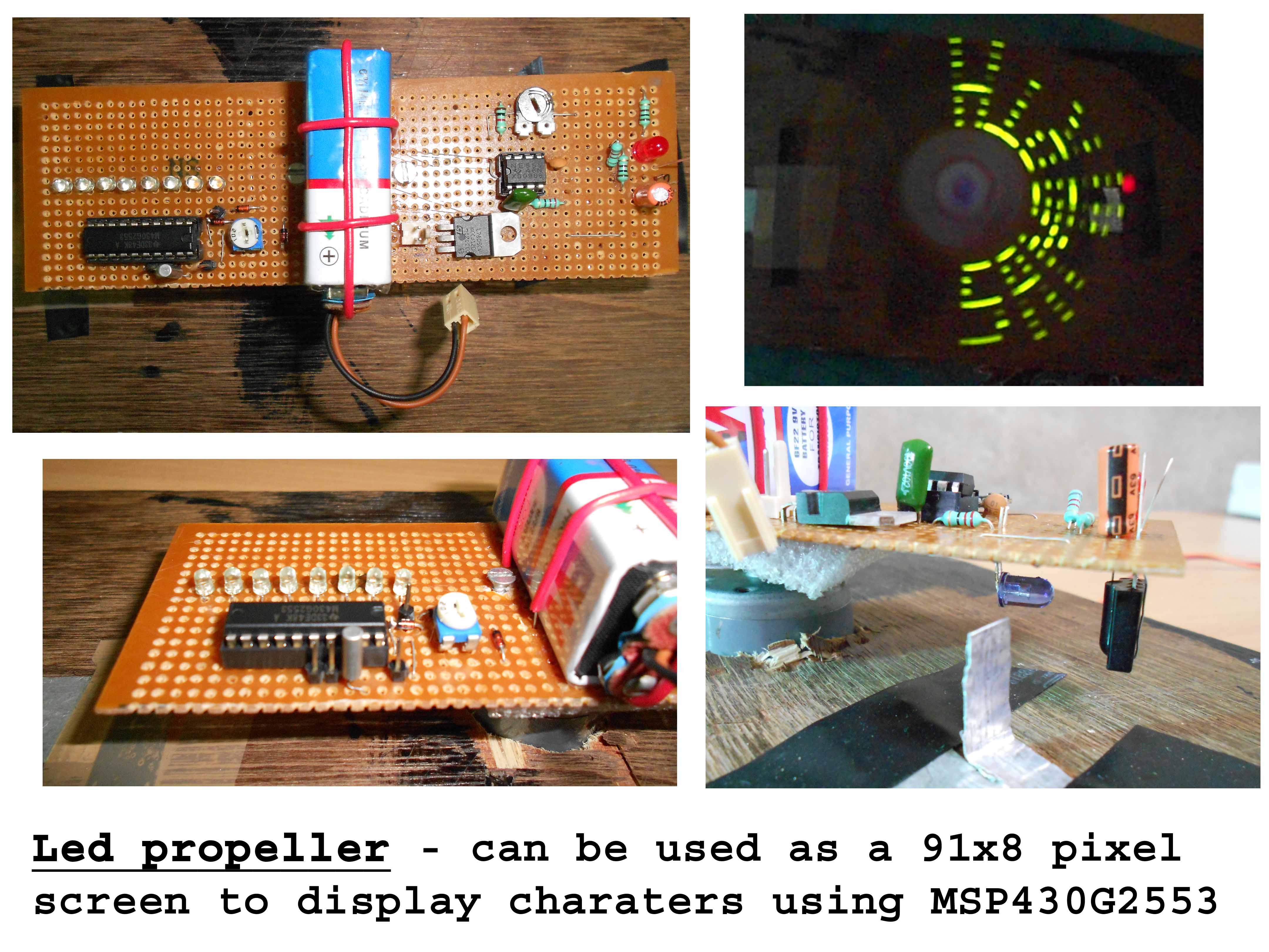 Speed Independent Propeller Display [With English Letter Database]