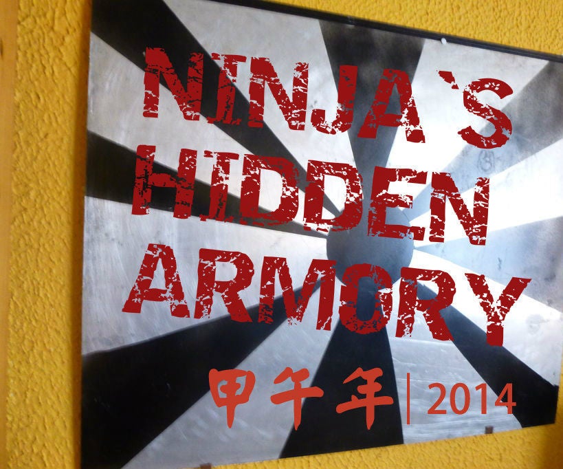 NINJA`s HIDDEN ARMORY COMPARTMENT.