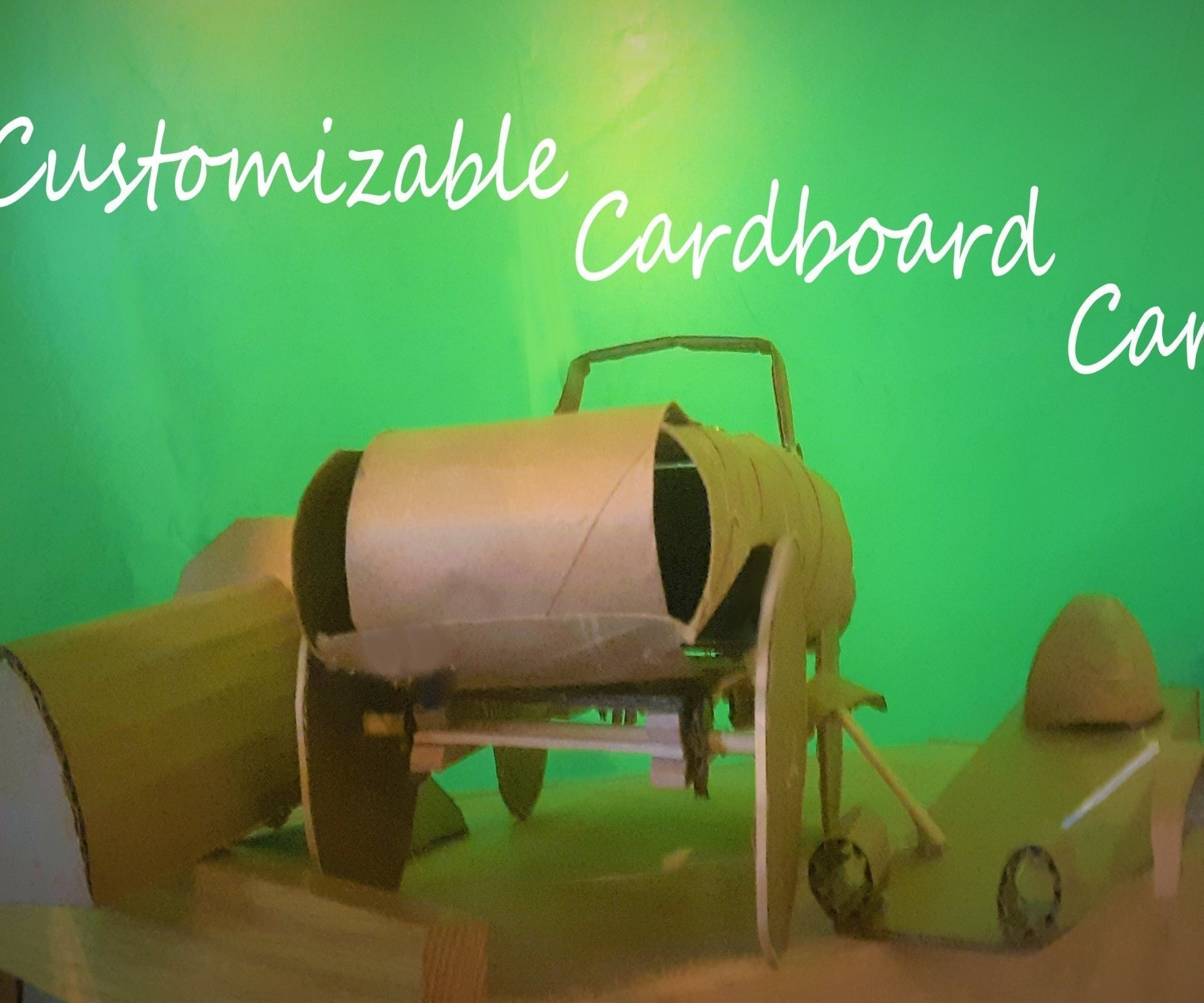 Wind-up Customizable Cardboard Car