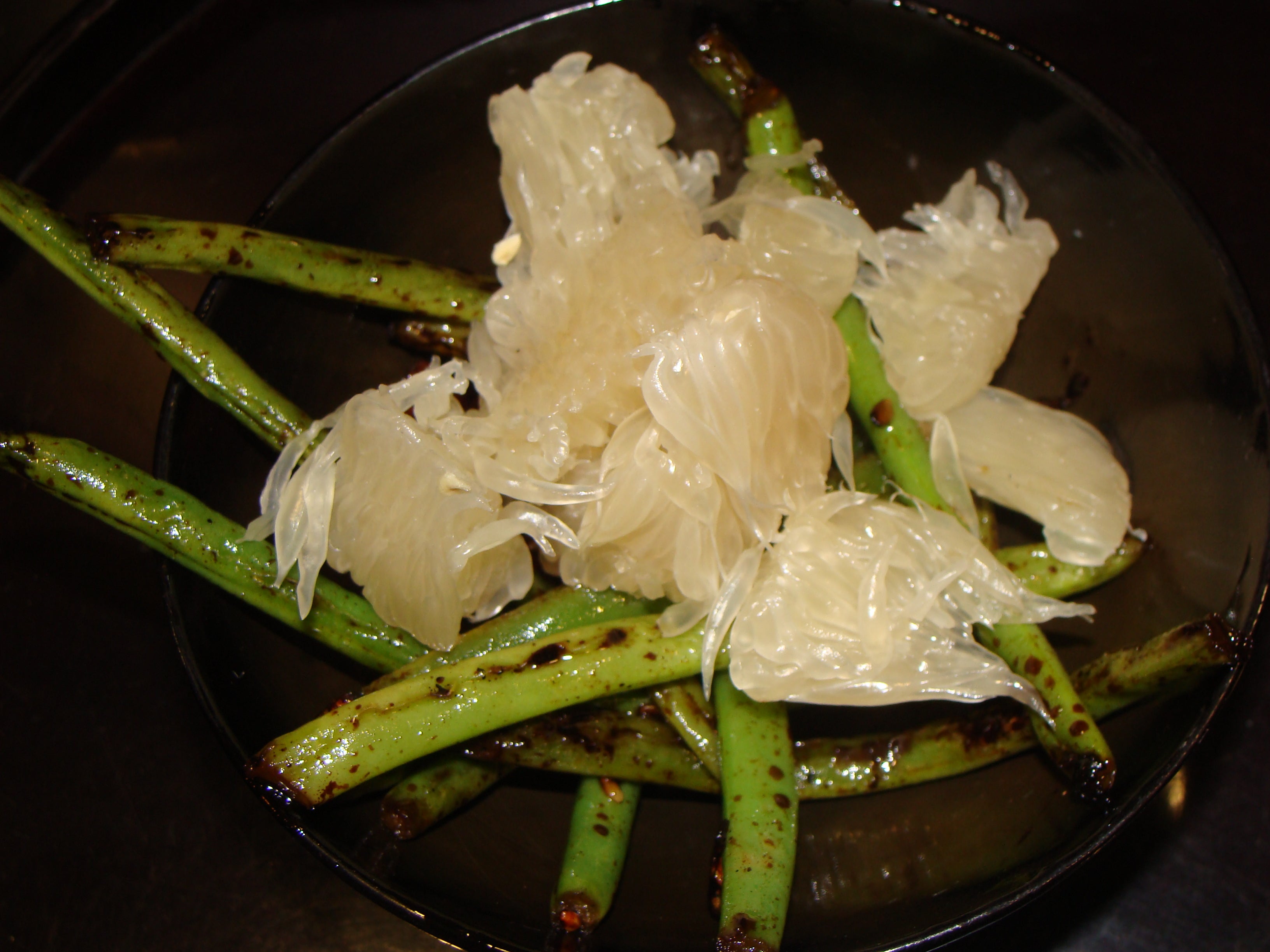 Caramelized Garlic Green Bean Salad With Pomelo