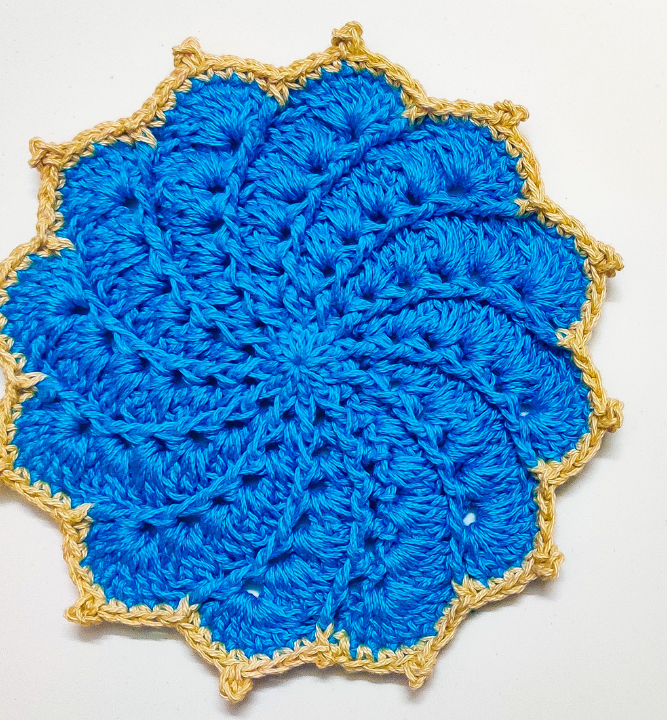 Whirlpool Crochet Flower Doily Pattern