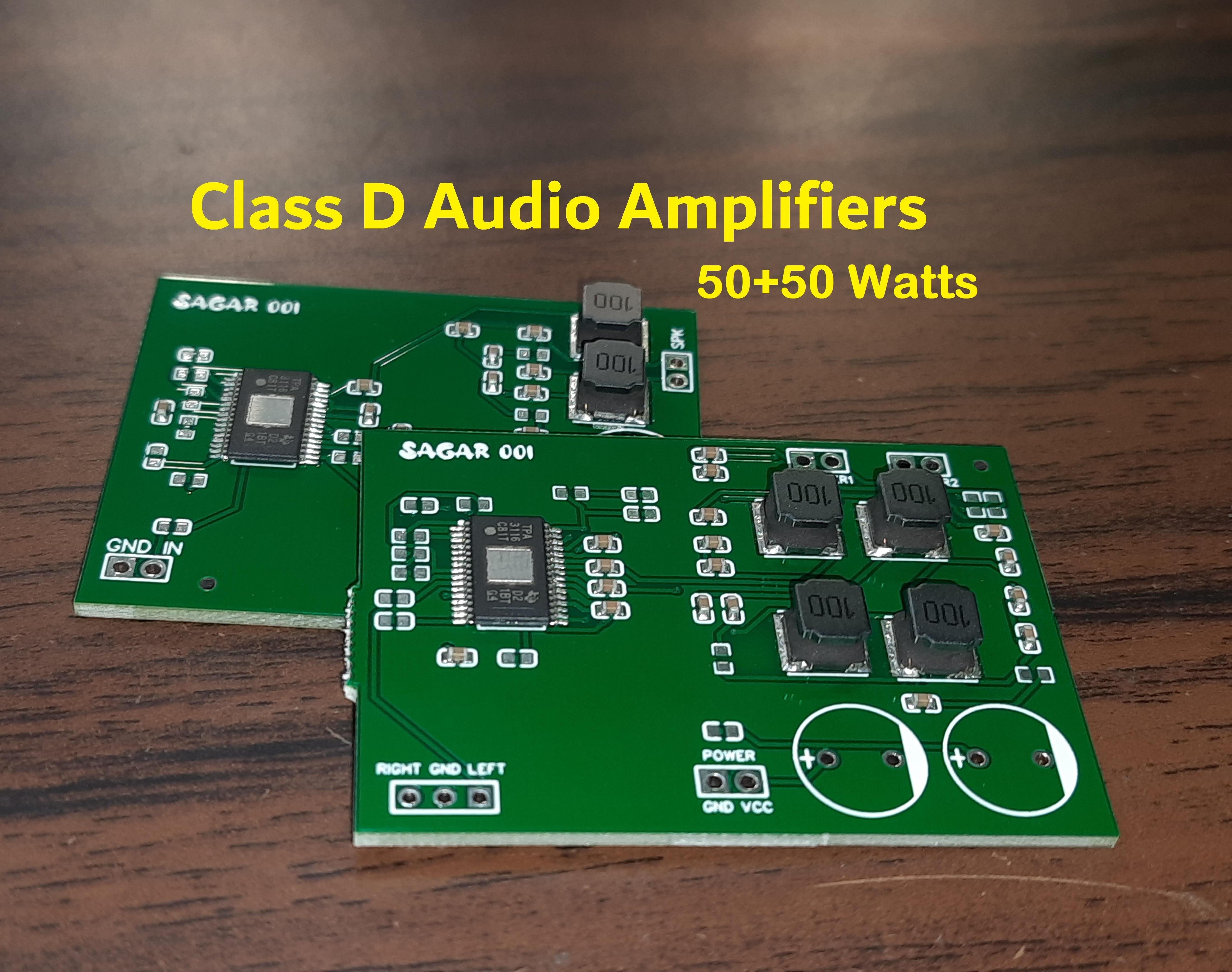 Class D 50x2watt Amplifier Using TPA3116D2