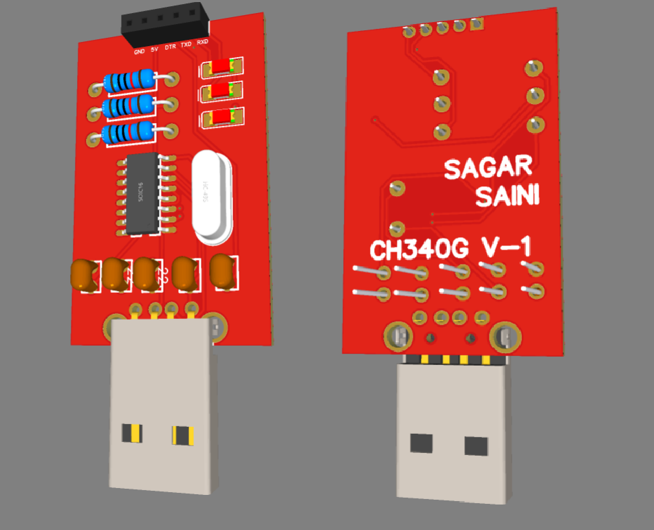 CH340- USB to Serial Arduino Programmer