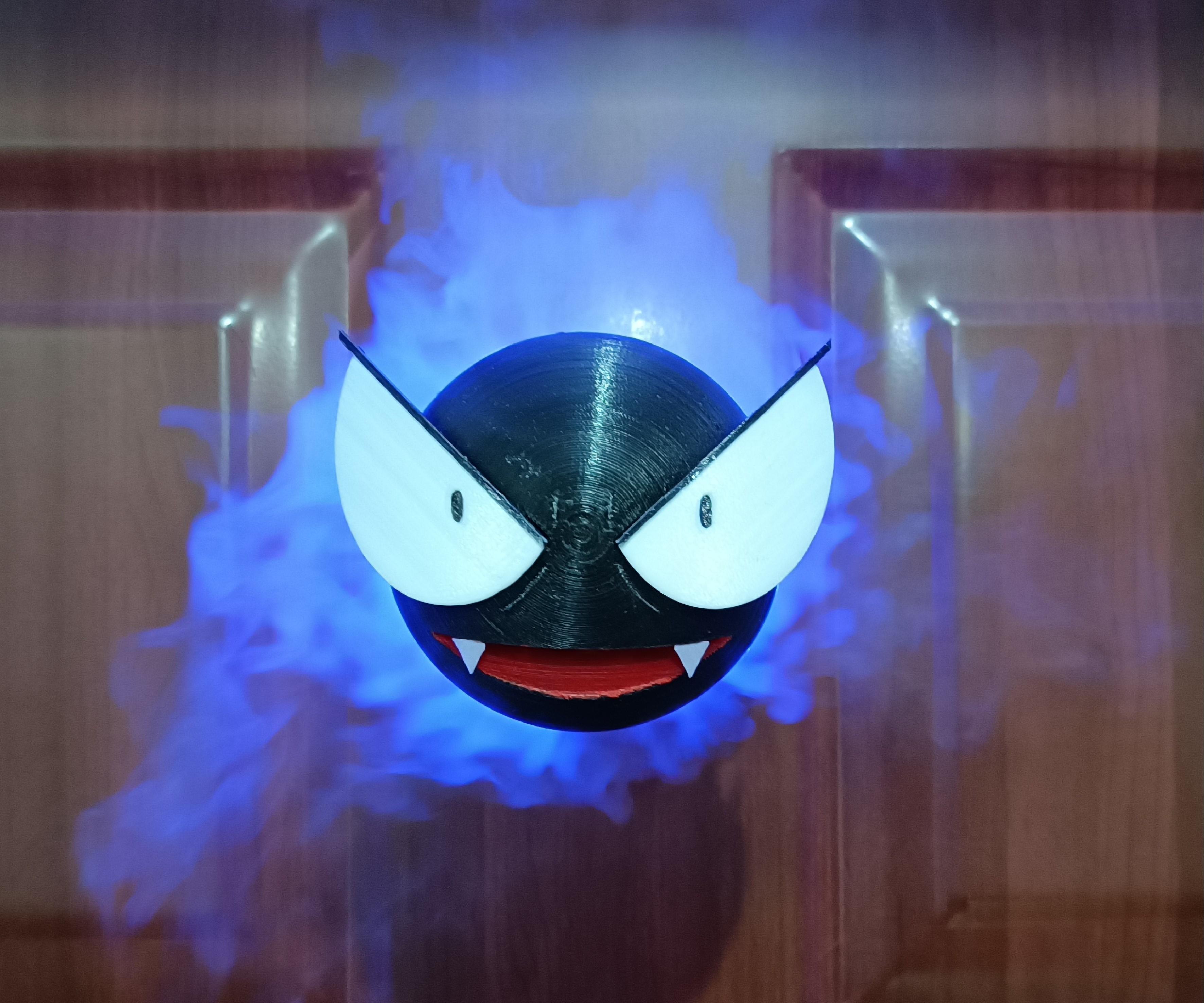 Gastly - With Water Fog That Colorerd by the Light of LED