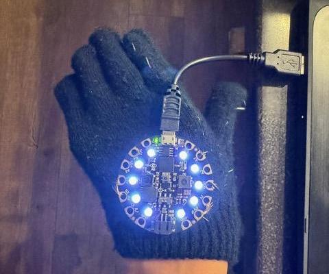 Circuit Playground Express Light Gauntlet