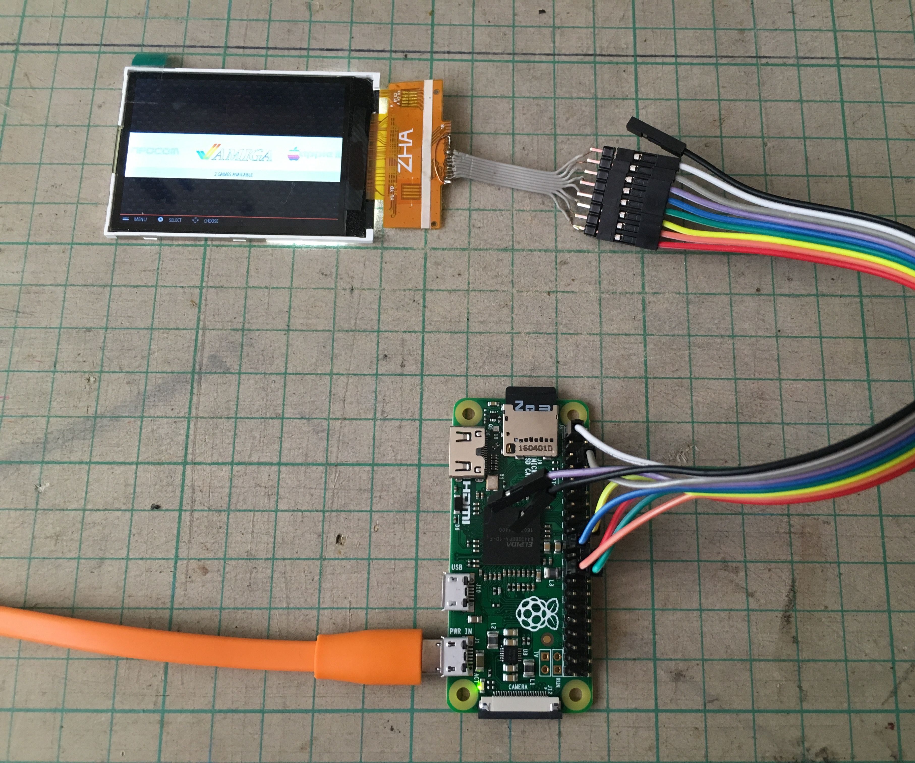 Testing Pi Zero Without Soldering Header