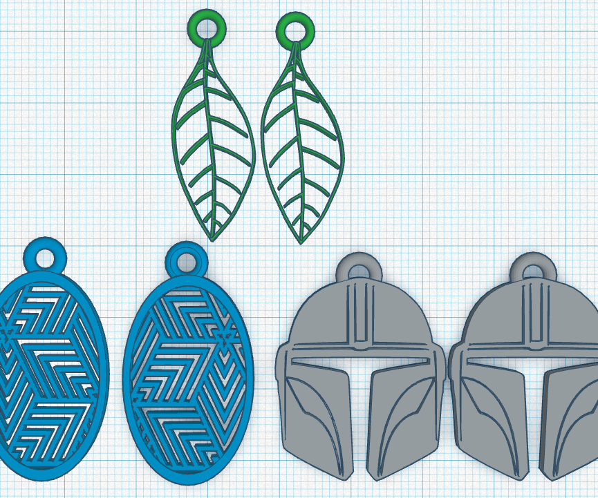 How to Make SVG Earrings in Tinkercad
