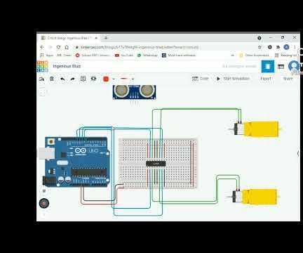 Obsctacle Avoiding Robot - Online Simulation