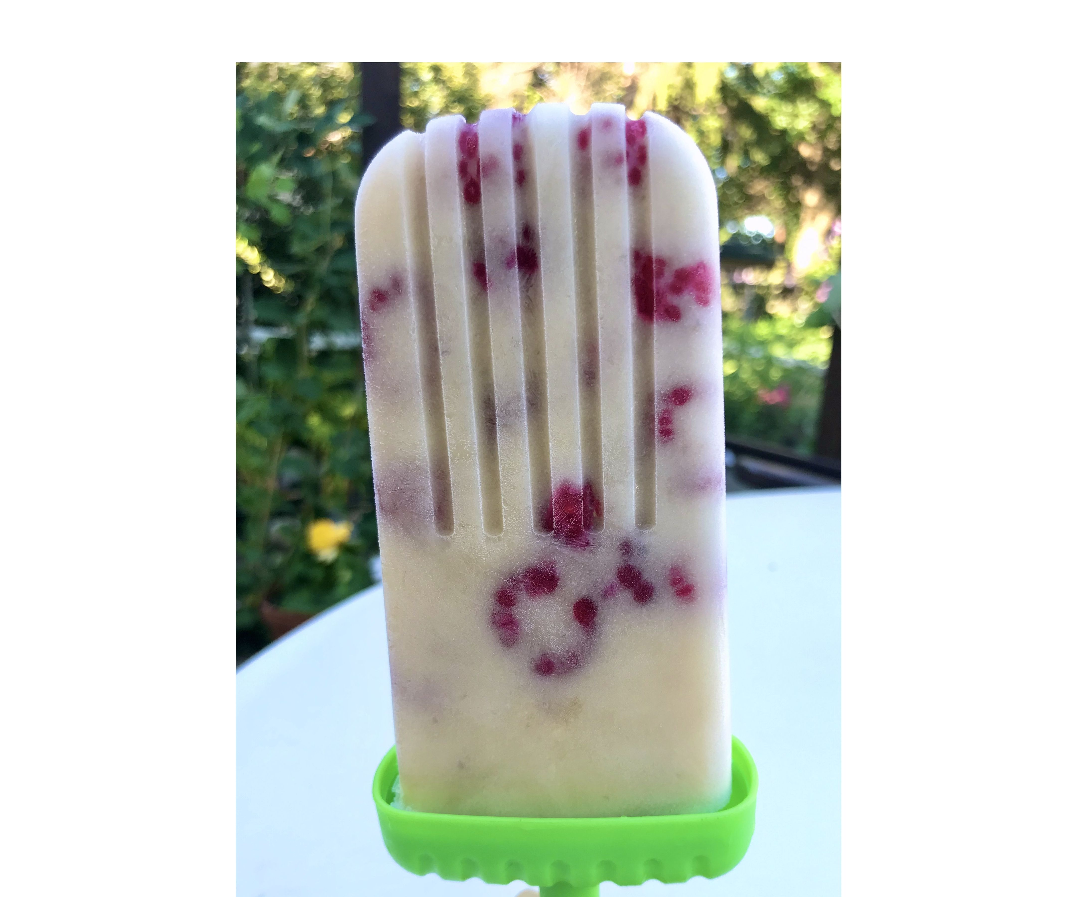 Fresh Raspberry Banana Pops