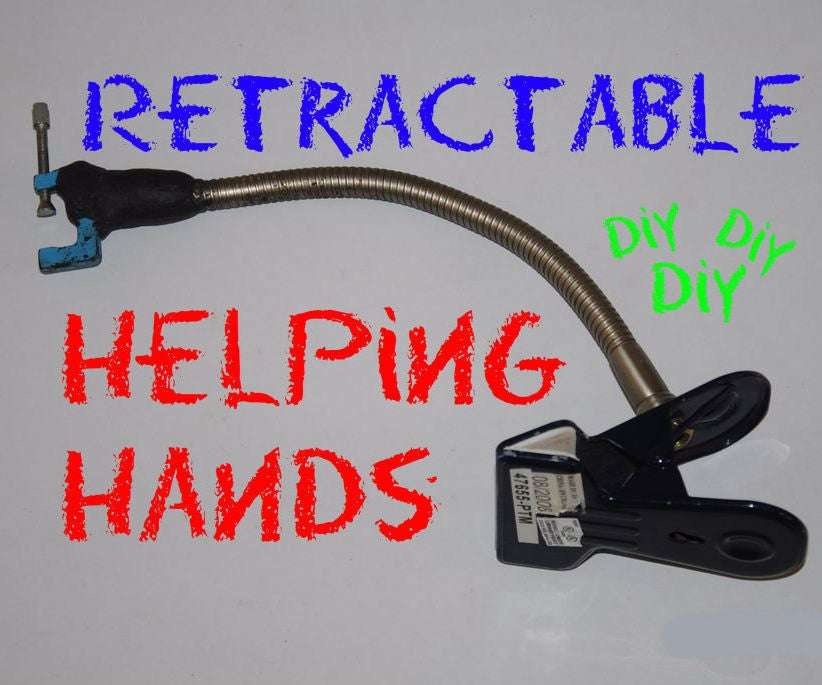 Retractable Helping Hands (My Mini Soldering Helper!)