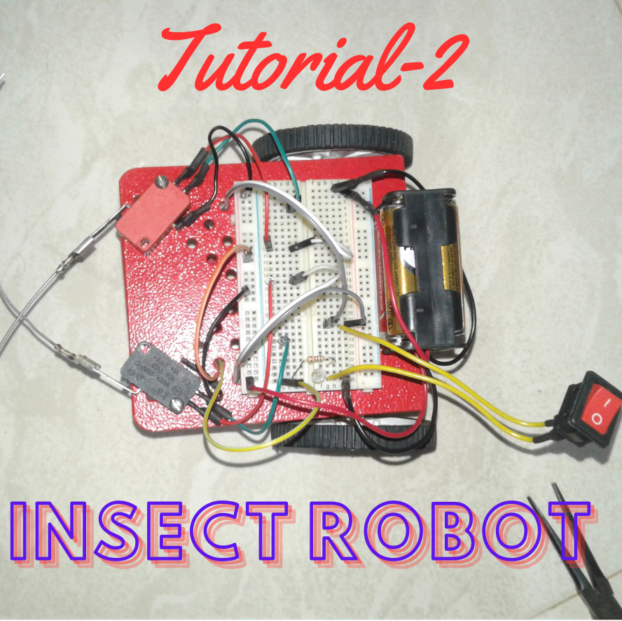 RoboCar Making Tutorials - PART:2 || 6 Robots || Obstacle Avoiding Insect Robot