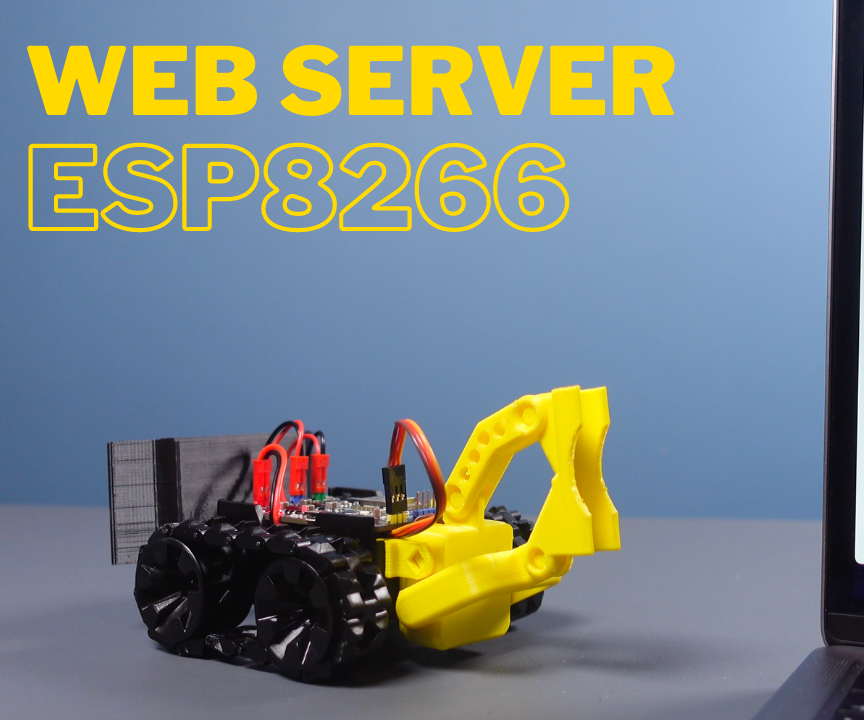 DC Motor and Servo Motor Control Via Web Server - ESP8266 HTTP GET Request