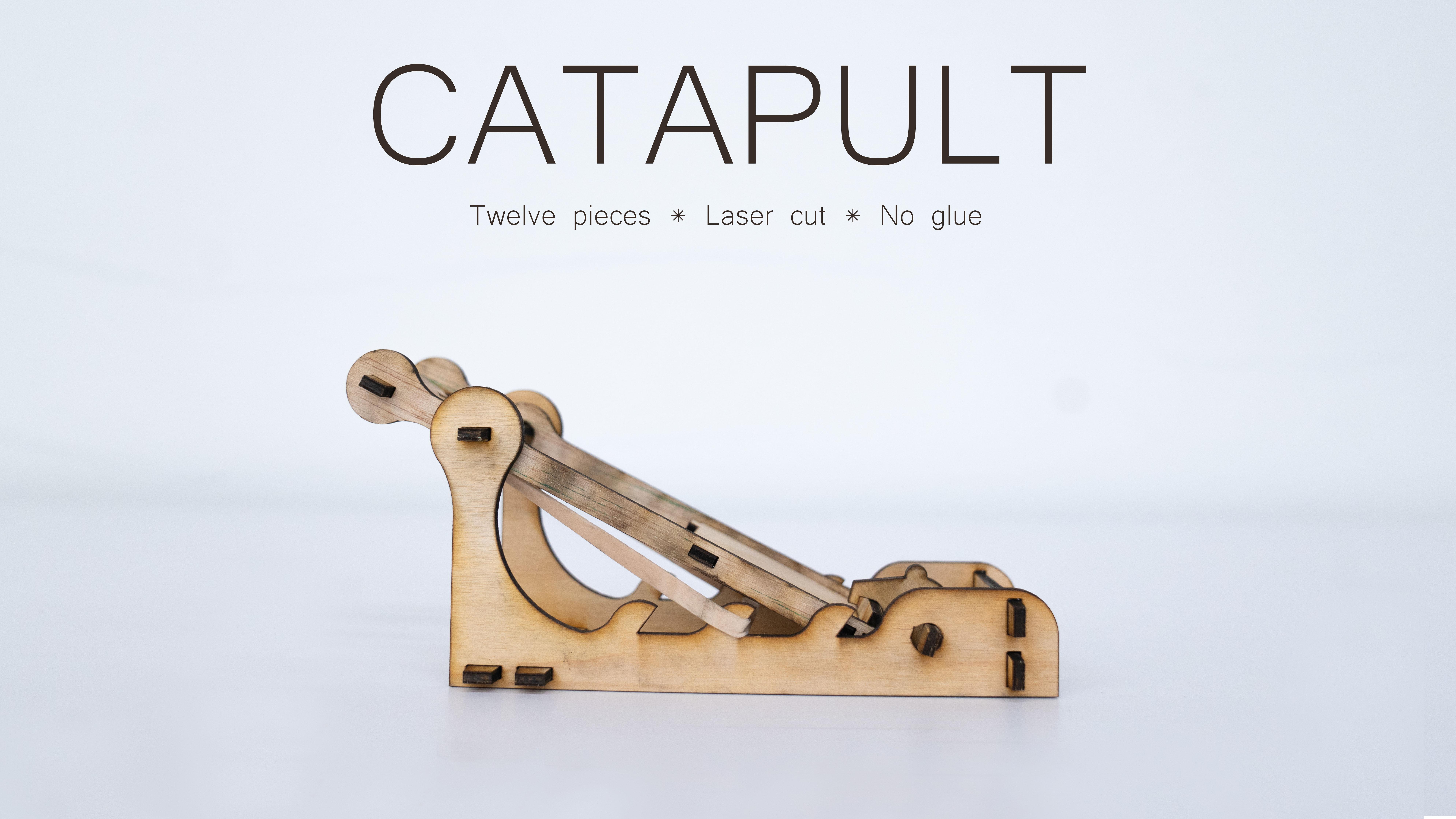 No Glue Laser Cut Catapult