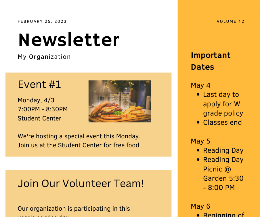How to Make a One-page Newsletter on Canva