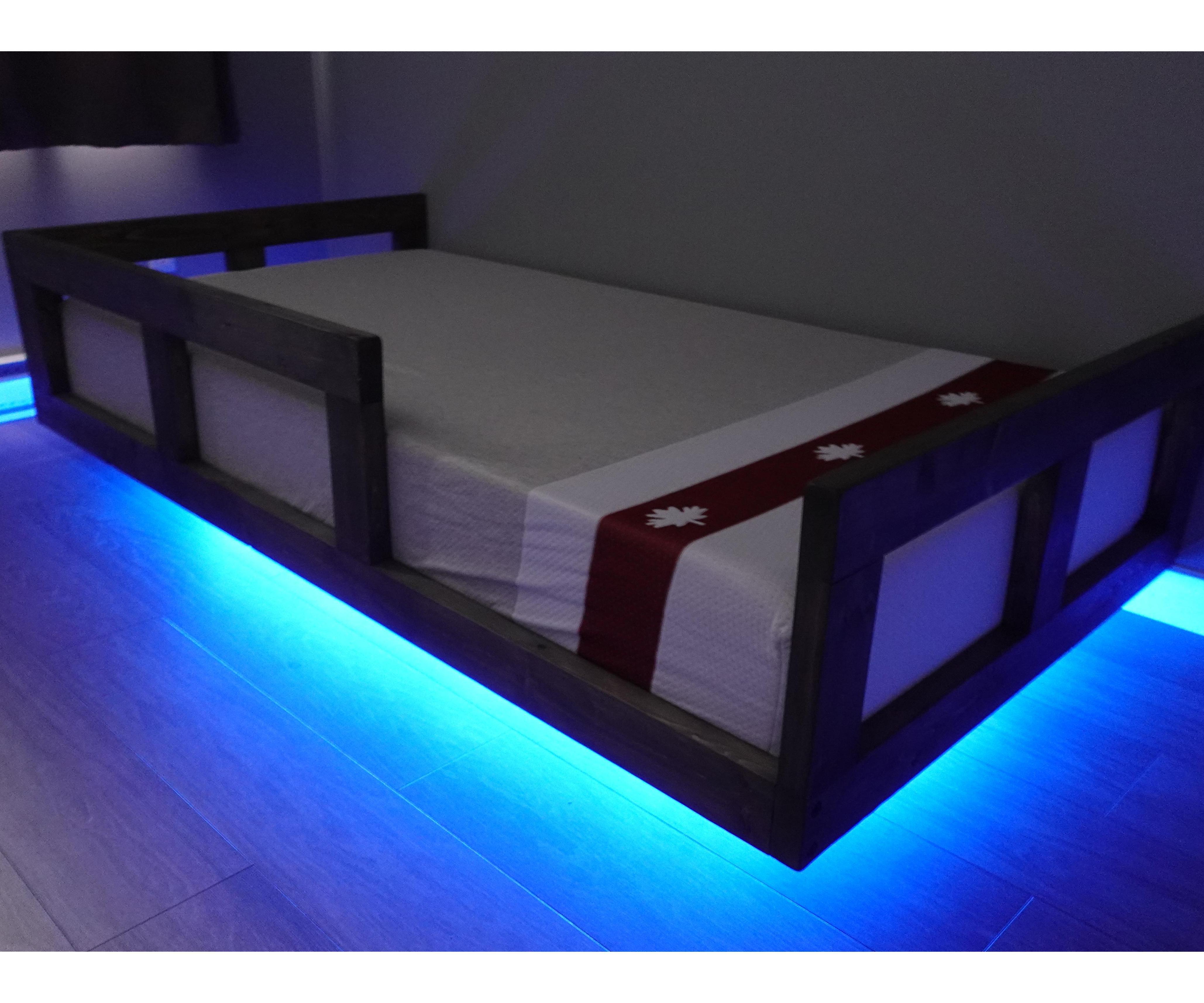 DIY Floating Bed Frame