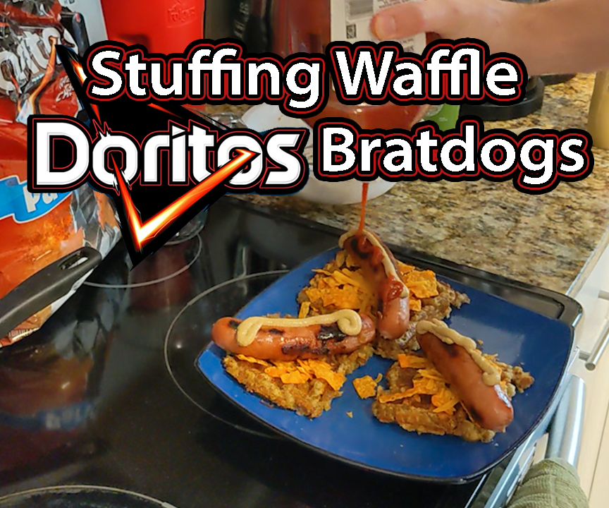 Stuffing Waffle Doritos Bratdogs