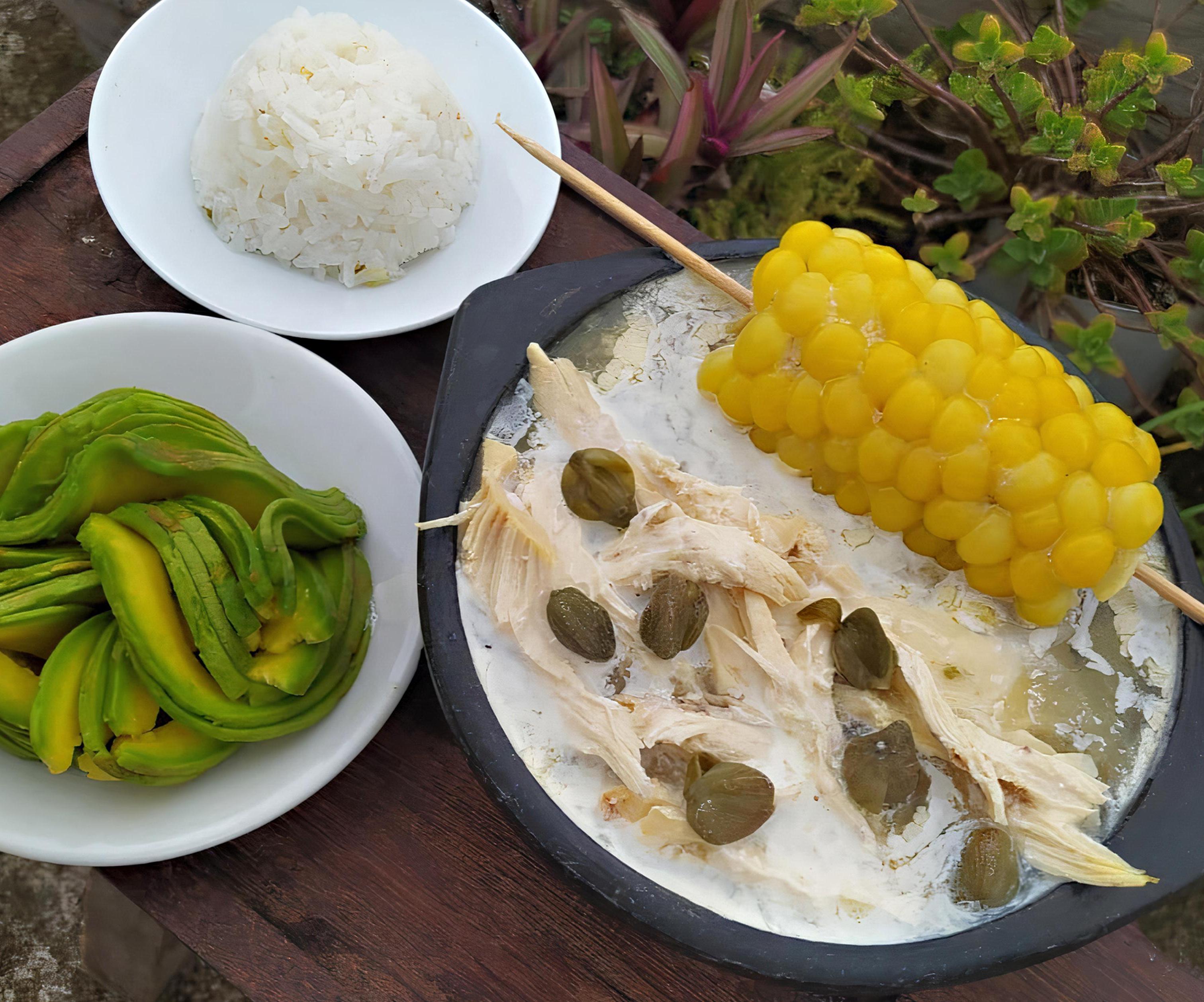 Traditional Colombian Ajiaco Soup