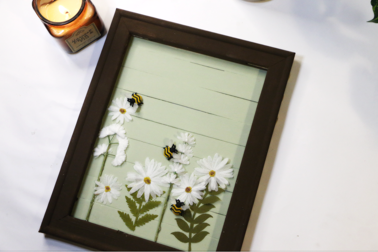 Spring Canvas Frame Art Display