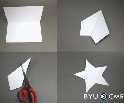 One Cut Origami Star