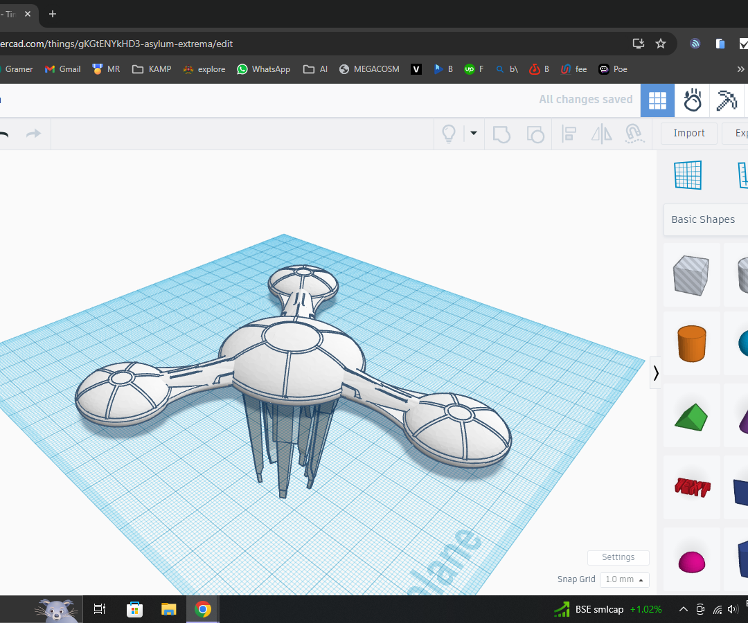 Building the Asylum Extrema Habitat Model in Tinkercad and Upgrading in Blender