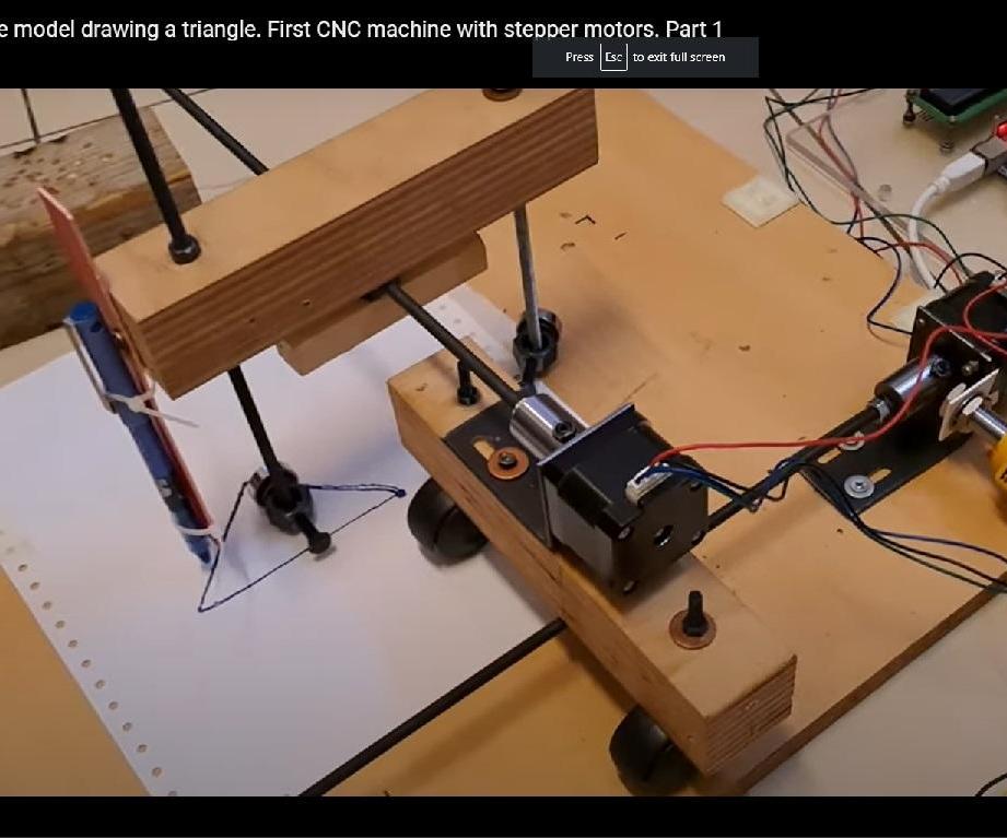 Basic CNC Machine Using Arduino Uno, Stepper Motors.