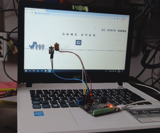 Hacking Dino Chrome With Arduino and "NO SERVO"