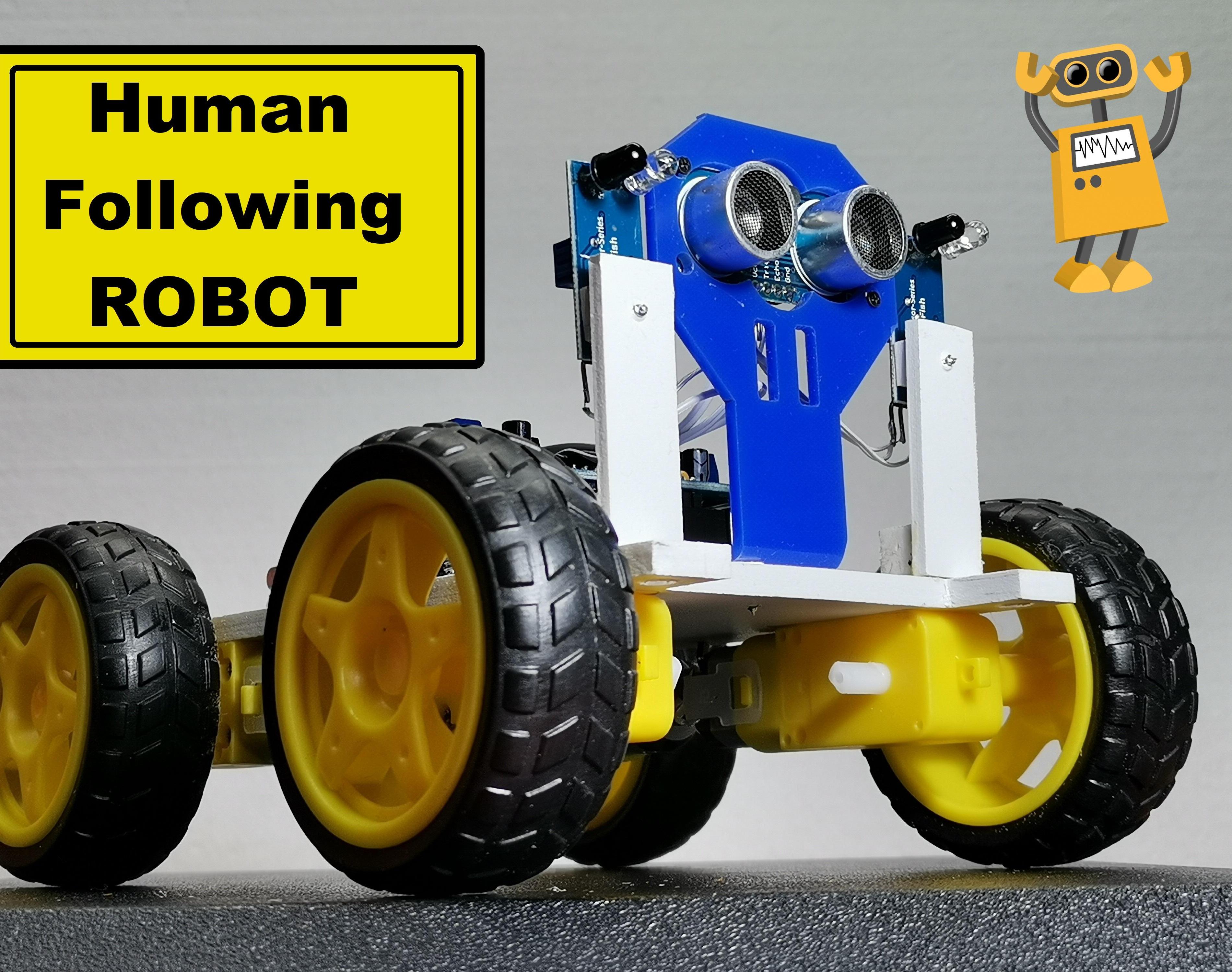 DIY Arduino Human Following Robot