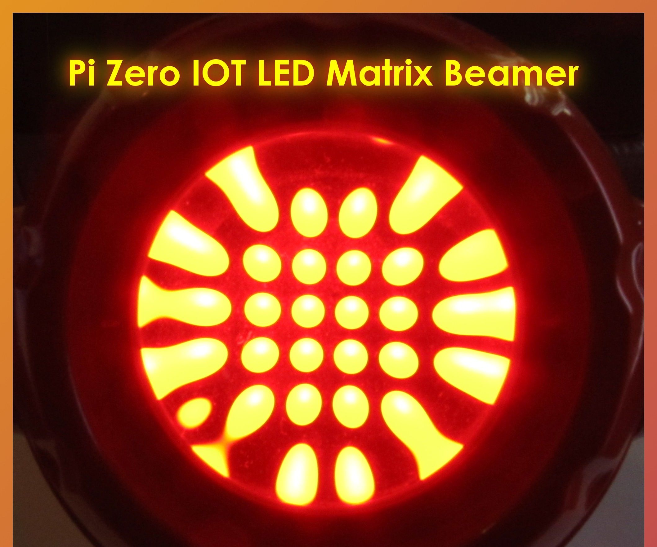 Pi Zero IOT Led Matrix Beamer- a Message on the Wall