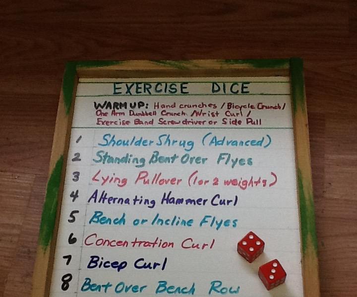 Roll the Dice Workout Planner