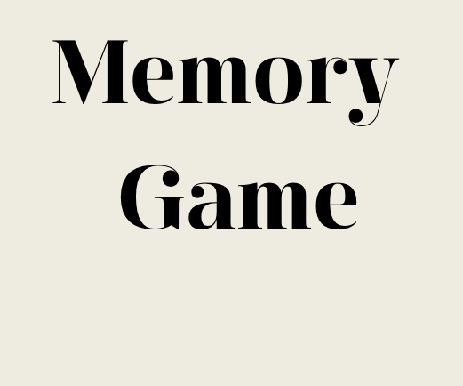 Memory Game!