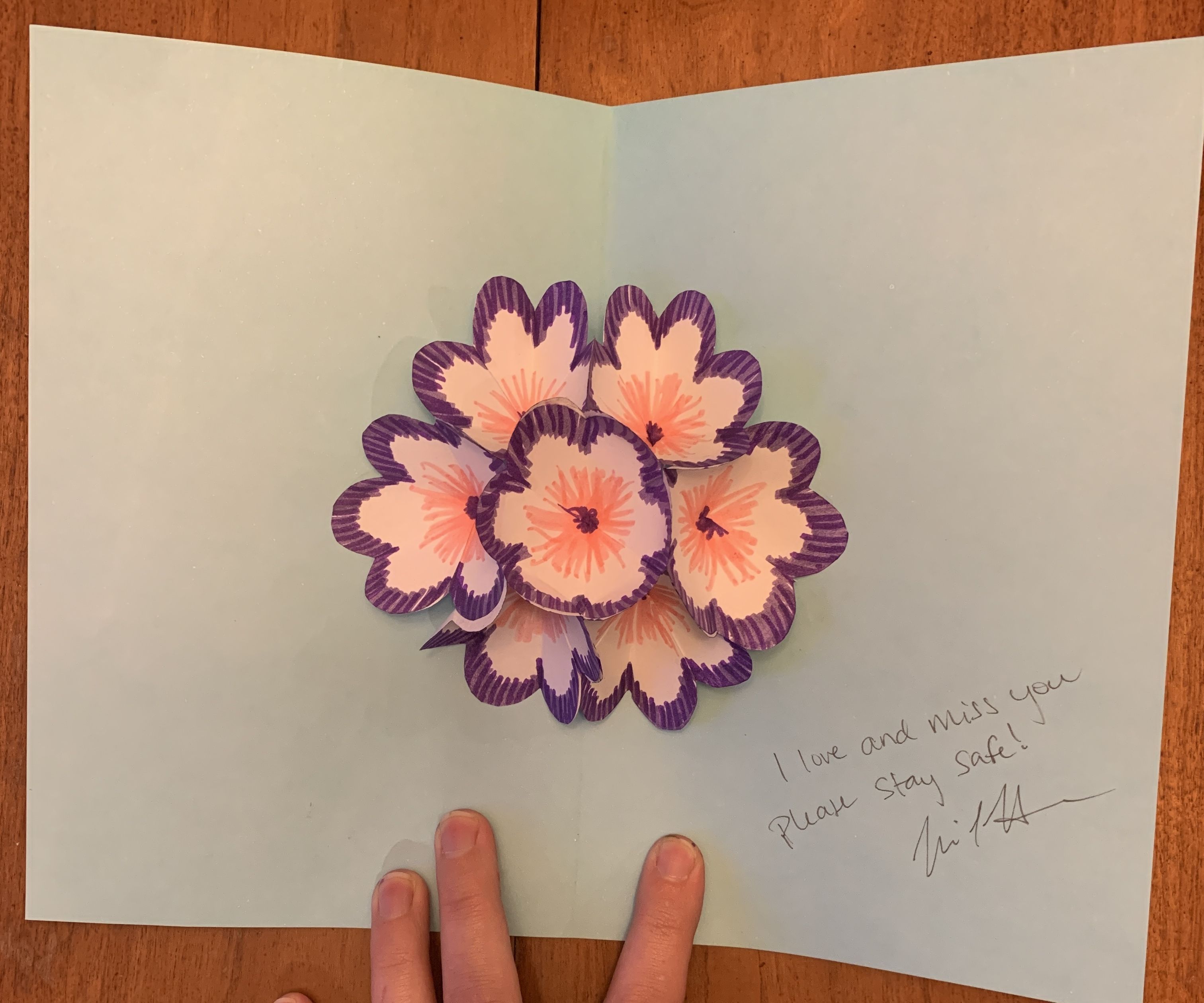 Pop-up Bouquet Homemade Greeting Card