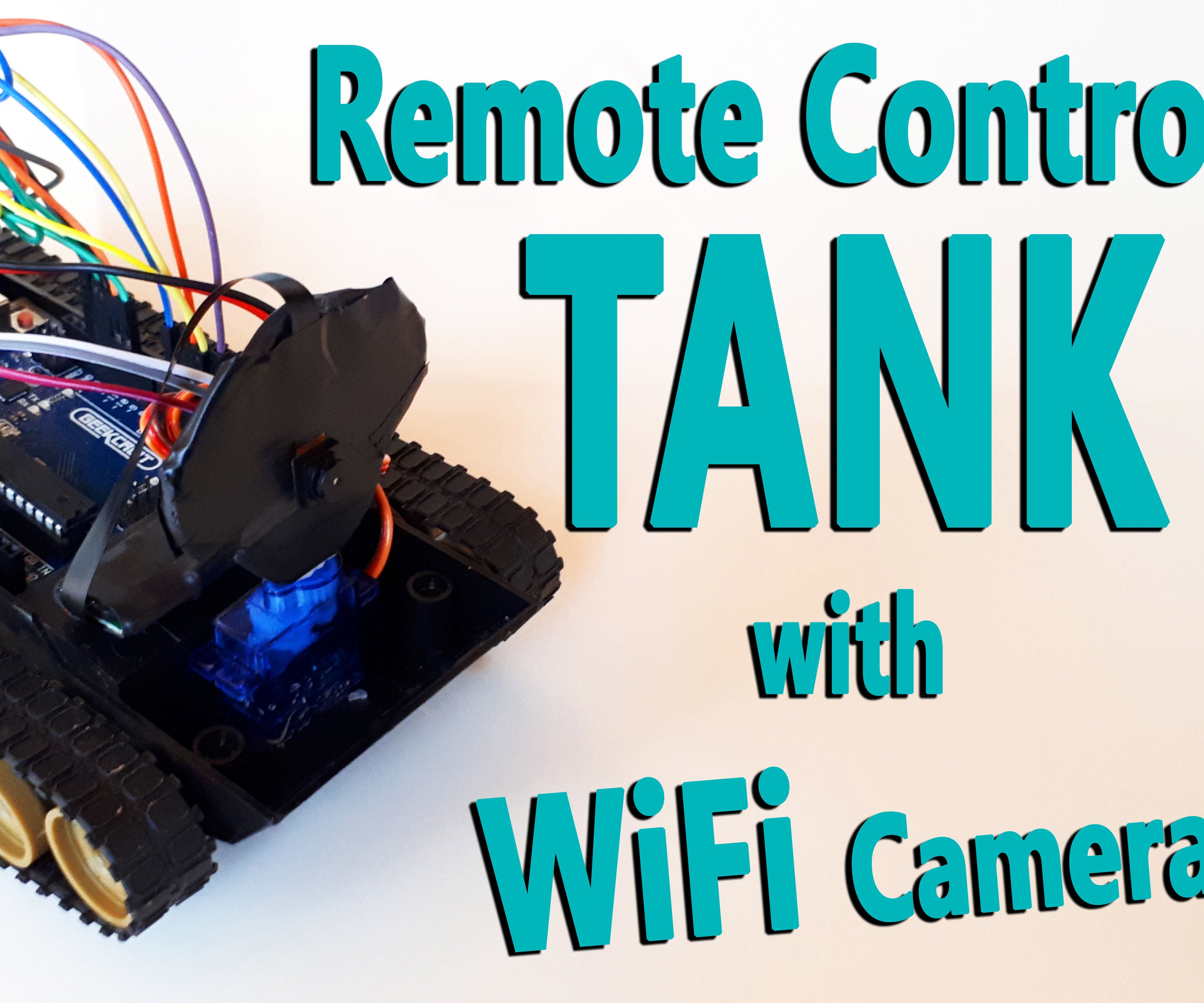 Arduino - Remote Controlled Tank With WiFi Camera (nRF24L+ / RC / Wireless)