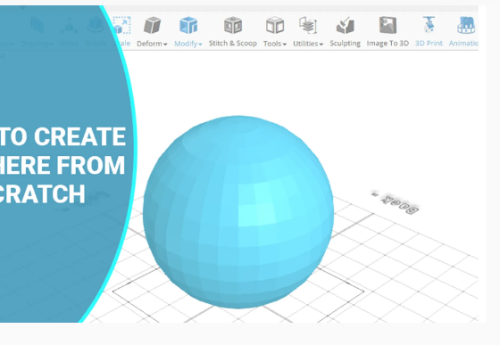 How to Create a Sphere Using SelfCAD