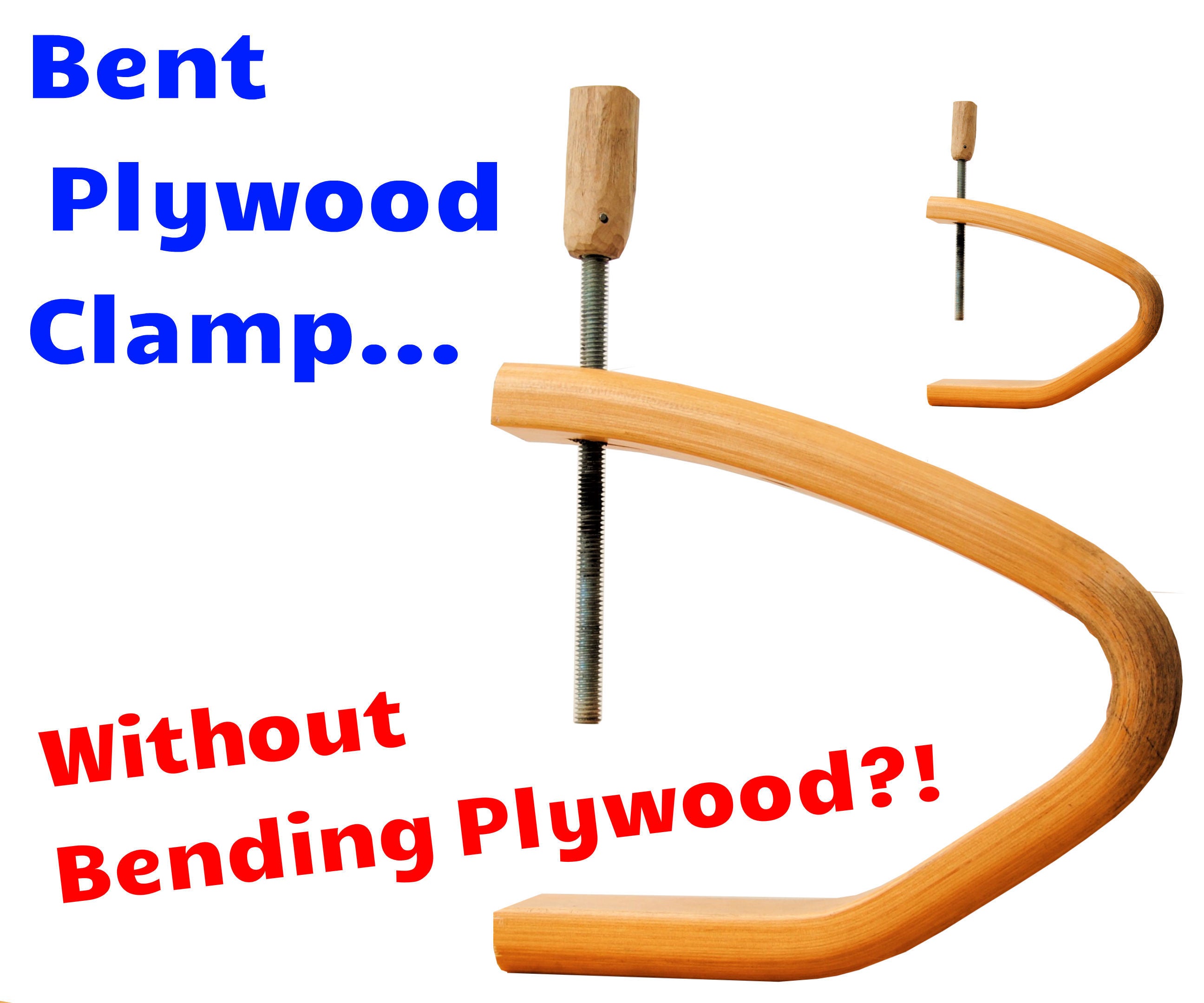 DIY Bent Plywood Long Reach C-Clamps Without Bending Plywood! (Broken Sofa to Clamp!)