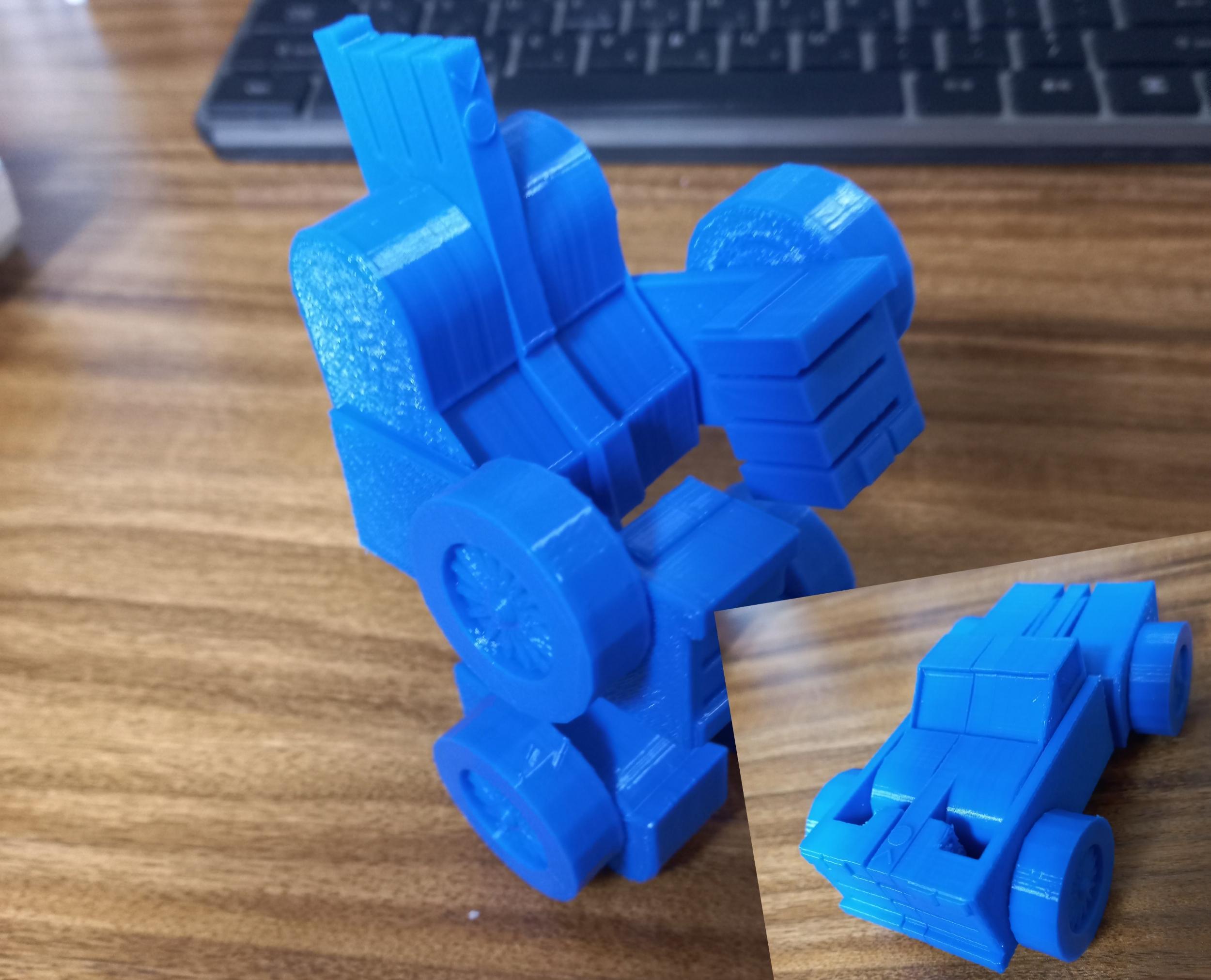 Transforming Robot Car Made With Tinkercad