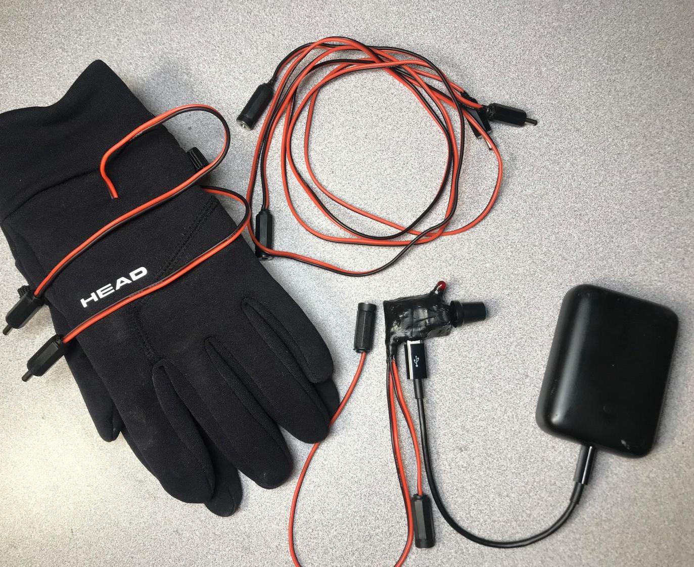 Heated Glove Liners Version 3.5 - 9V USB C Optimized