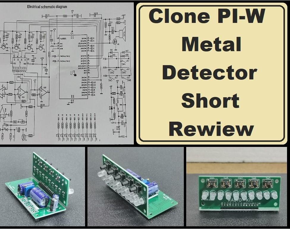 Clone PI-W Atmega8 (Arduino)  Metal Detector Short Review