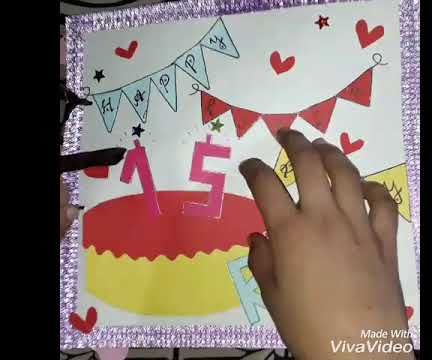 Birthday Scrapbook  Using Waste Materials