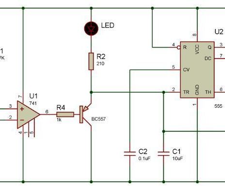 Automatic Light Fence Circuit With Alarm