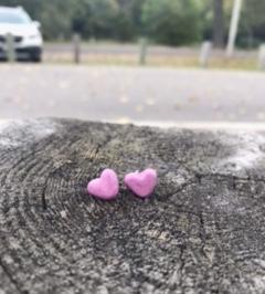 Heart Stud Earrings