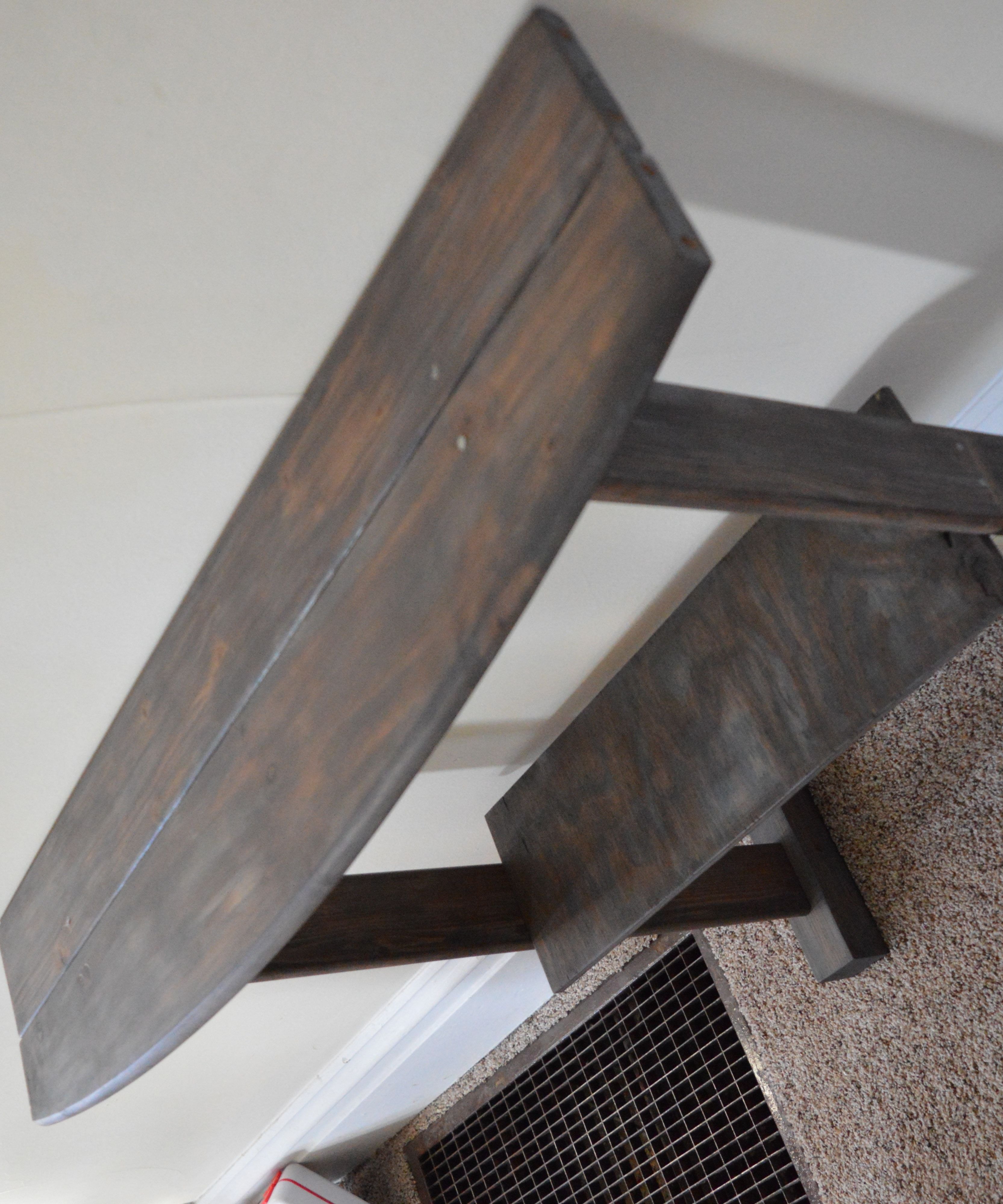 Broken Bed -> Weathered Gray Entry Table