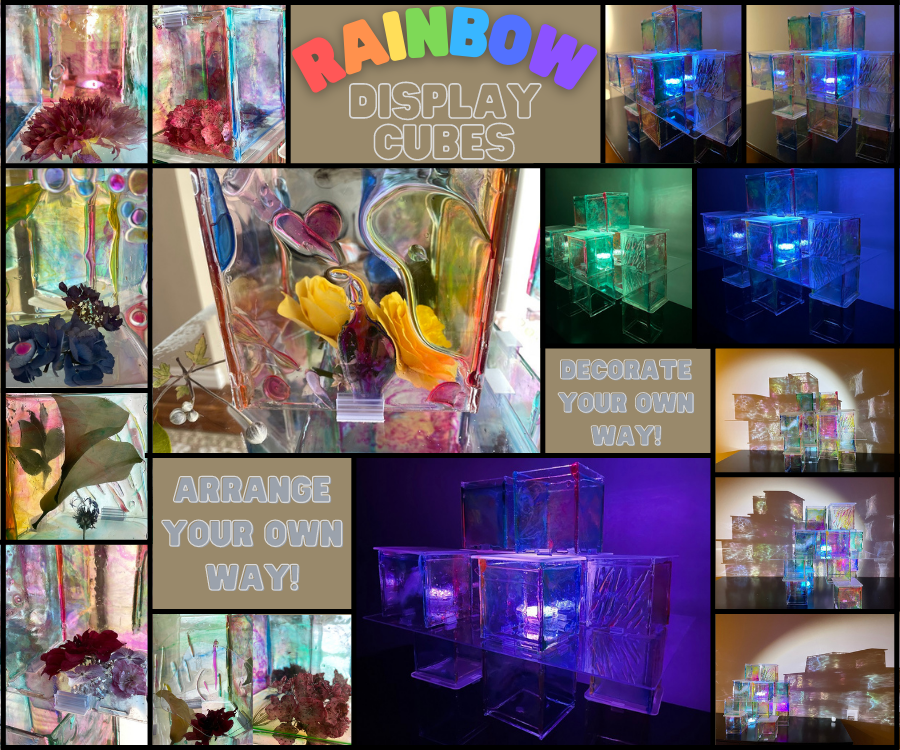 Rainbow Display Cubes!