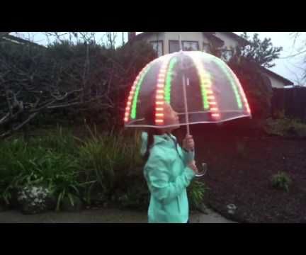 Rainbo Skyz, a Hackable LED Umbrella