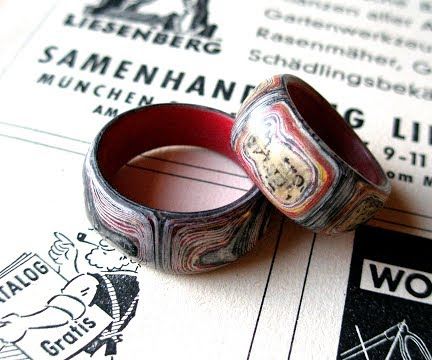 Fake Fordite Paper Ring