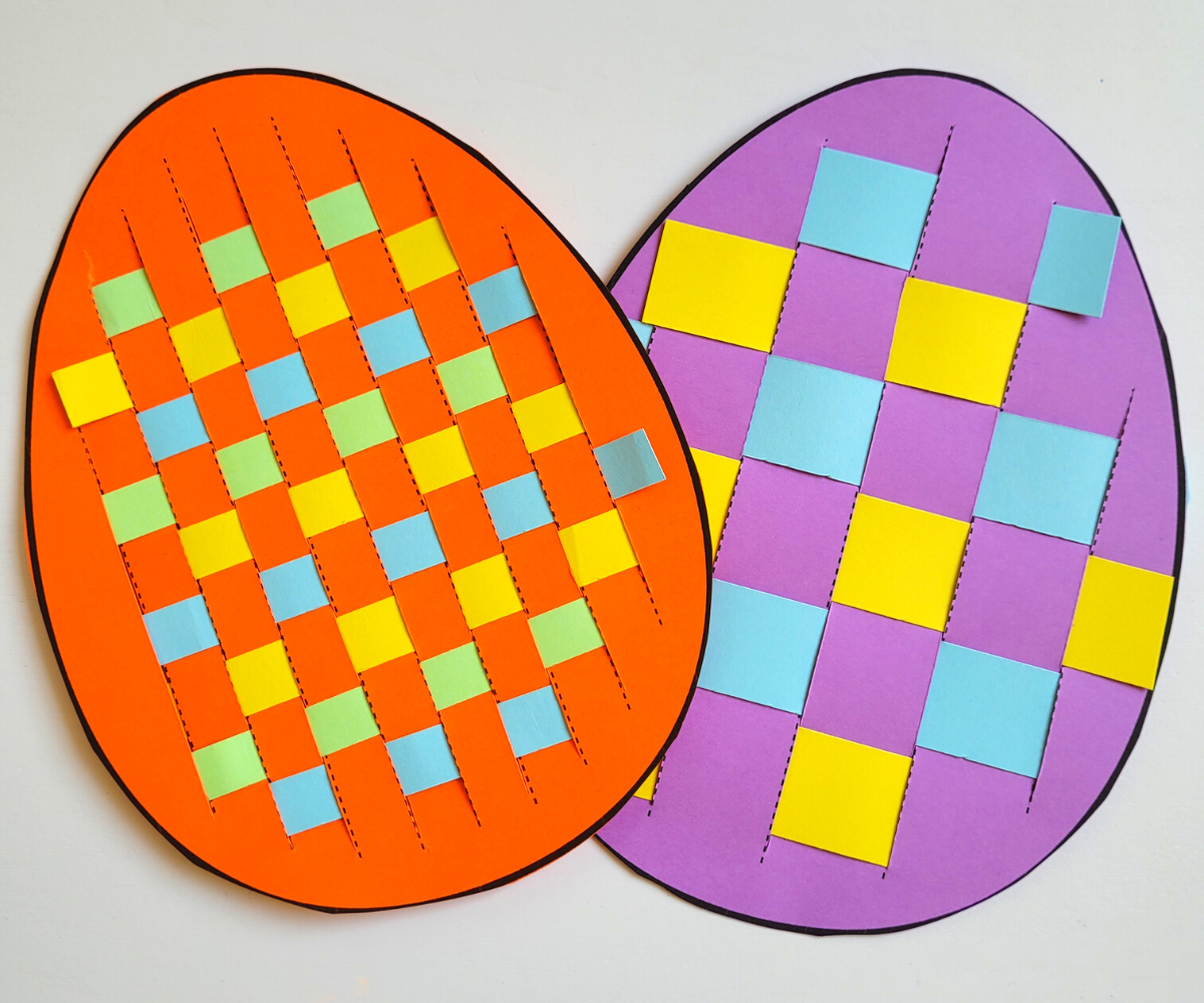 Paper Weaving Egg Craft