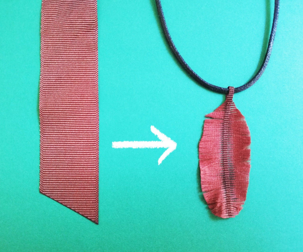 Easy 5 Minute Ribbon Feathers