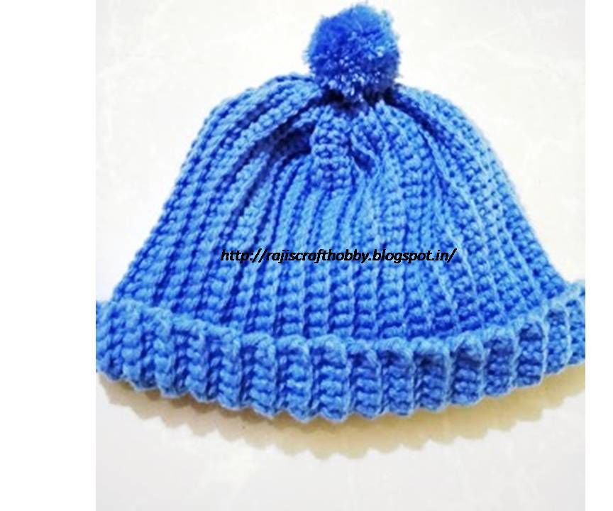 Ribbed Crochet Cap 